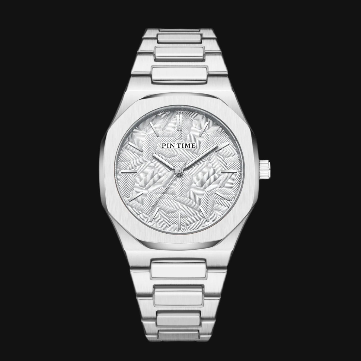 DL New Palm Leaf Embossed Dial Watch