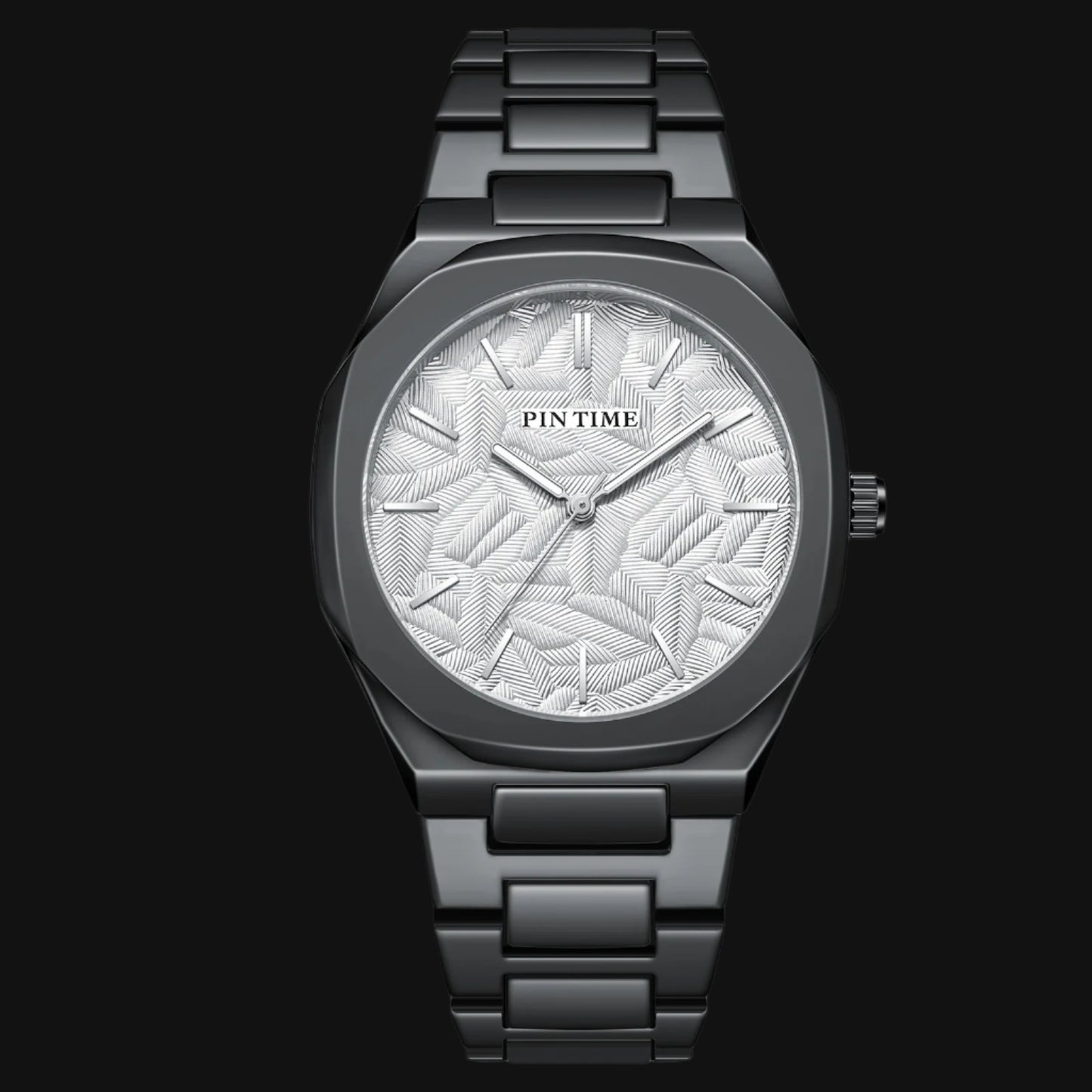 DL New Palm Leaf Embossed Dial Watch